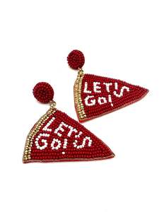 Alabama Crimson Tide Handwork Boucles d'oreilles brodées de perles Stylish Fancy Elegant Premium And Jewelry Beautiful Designer For Girl - Product Image 4