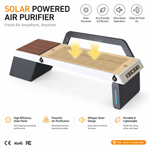 Panchina Solare Intelligente da <span class=keywords><strong>Esterno</strong></span> con Ricarica Wireless e USB, Seduta Multifunzionale per Parchi a Tema e Attrazioni - Product Image 5