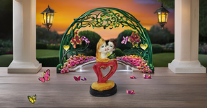 Modern Handmade Resin Heart Sculpture for Soulmates Lovers Bond Marriage Statue Birthday Wedding Valentines Day Showpiece - Product Image 2