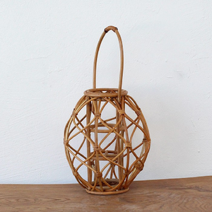 Lanterne en rotin 100% naturel fait à la main de qualité supérieure, porte-bougie, lueur confortable, décoration de la maison, fabriquée au Vietnam - Product Image 5