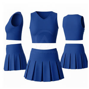 Conjunto de Uniforme Personalizado para Porristas, para Prácticas y Competiciones, Tela Transpirable, Alta Elasticidad, Diseño Duradero - Product Image 3