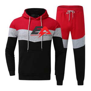 Survêtement de gymnastique pour hommes de première qualité personnalisable deux pièces ensemble 100% coton prix de gros vente chaude Style décontracté pour l'hiver - Product Image 1