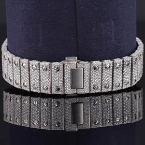 Reloj de Pulsera Clásico con Esfera Romana Colorida, Diamantes Cultivados en Laboratorio HPHT, para Hombre y Mujer, Movimiento Automático Japonés, Reloj con Incrustaciones de Diamantes, Pasa Pruebas - Product Image 3