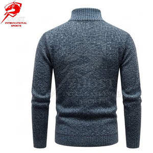 Wholesale <b>Men</b> <b>Turtleneck</b> Sweater Classic High Neck Design Ribbed Knit Texture Soft Fabric Warm Winter Casual Fashion <b>For</b> <b>Men</b> - Product Image 3