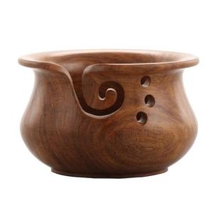 Bol de fil élégant de conception créative bols à tricoter personnalisables en bois durable bol de fil bon marché décoratif de style multifonction - Product Image 1