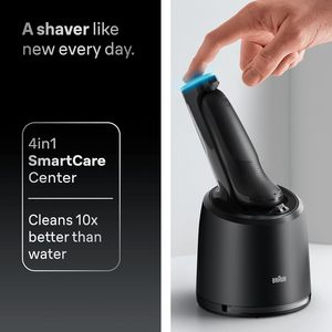 Afeitadora Eléctrica Braun Serie 7 para Hombre, Afeitado en Seco y Húmedo, Afeitadora de Lámina Impermeable con Recortador de Barba, Sistema de Limpieza y Carga SmartCare - Product Image 6