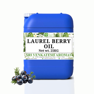 Huile de baies de laurier biologique 100% huile essentielle distillée à la vapeur de qualité supérieure fabriquée en Inde approvisionnement en gros pour tous les types de peau - Product Image 1