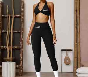 ชุดโยคะออกกำลังกายสำหรับผู้หญิงผ้าโพลีเอสเตอร์ - Product Image 1