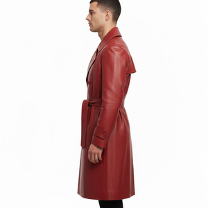 Abrigo de Cuero para Hombre, Proveedor de Fábrica OEM, Venta al por Mayor, Hecho a Medida, Abrigo de Moda Regular, Ropa de Invierno, Diseño Elegante, Algodón - Product Image 3