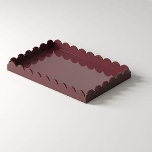 Plateau de service à bord festonné en laque de style coloré, magnifique plateau de présentation en MDF laqué en provenance du Vietnam - Product Image 5