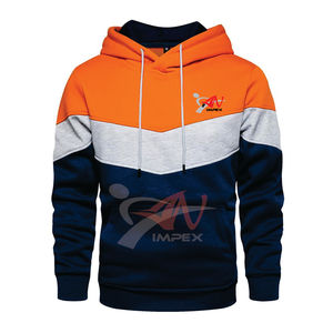 Sudadera con Capucha de Hombre, con Costuras Tricolor, de Alta Calidad, de Forro Polar para Invierno, con Impresión de Logotipo Personalizado, Impermeable y Ecológica - Product Image 3