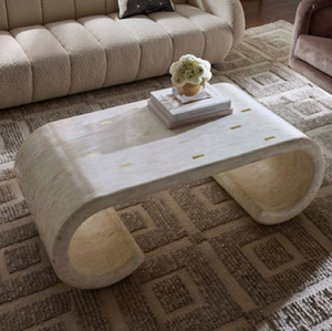 Mesa de resina con incrustaciones de hueso de alta calidad India para sala de estar Consola de mesa de té elegante de gama alta india a precio de fábrica al por mayor - Product Image 1