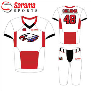 Logotipo personalizado de alta calidad, impresión por sublimación barata, diseño personalizado, fútbol americano - Product Image 2