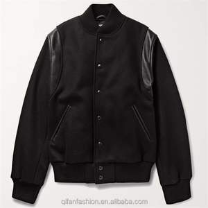 Chaqueta de cuero pesado personalizada para hombres y mujeres con cuello alto y bolsillos de parche desteñidos - Product Image 2