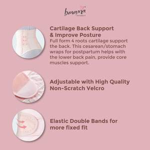 เข็มขัดรัดหน้าท้องสำหรับคนท้องผ้าทอระบายอากาศได้ดีเข็มขัดพยุงหลังคลอด - Product Image 4