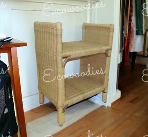 Étagère multifonctionnelle en bois pour livres Étagère multicouche pour articles en bambou Armoire de rangement adaptée à la maison et au bureau - Product Image 1