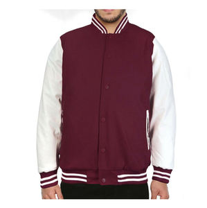 Veste universitaire de baseball d'hiver avec logo personnalisé de haute qualité pour hommes mince Streetwear broderie en chenille CollegeBaseballjacket pour hommes - Product Image 3
