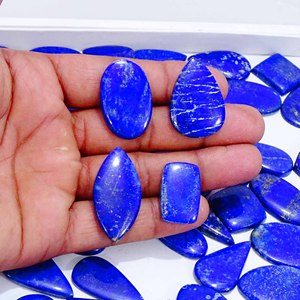 High Quality Natural <b>Lapis</b> <b>lazuli</b> Loose Quartz Gemstone Cabochon of Mixed Shape and Size for Jewelry Making - Product Image 5