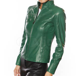 Veste en cuir sur mesure concevez votre propre veste en cuir pour femmes veste en cuir imperméable pour femmes - Product Image 2