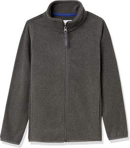 Essentials Boys' Winter Polar Fleece Full-Zip Mock Jacket Impermeable Característica Colores descontinuados Perfect Cutting Print Logo - Product Image 2