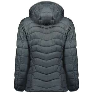 Blouson bomber matelassé respirant en toile tricotée pour femme avec capuche, manteau d'hiver coupe ample avec doublure en coton - Product Image 2