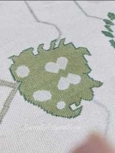 พรมอูชักสีเบจ น้ำเงิน เขียว ขนาด 10x14 ฟุต แบบมีสีสันนุ่มนวล ทอมือจากขนสัตว์ สำหรับห้องนั่งเล่น ห้องรับประทานอาหาร มีขนาดสั่งทำได้ - Product Image 5