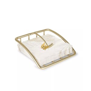 Servilletero decorativo de Color dorado, soporte de tela y pañuelos de diseño único, servilletero de cocina, suministro de accesorios de comedor - Product Image 2