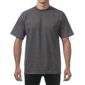 T-shirts pour hommes personnalisés épaule tombante surdimensionné Streetwear vierge poids lourd col rond t-shirt pour coupe ample t-shirts lourds - Product Image 5