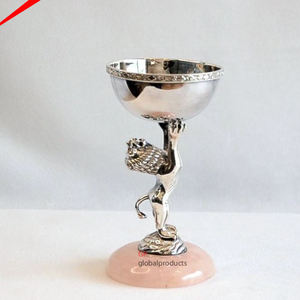 ชามเสิร์ฟทรงกลมลายหินอ่อนดีไซน์ทันสมัยชามฐานโลหะสำหรับตกแต่งบ้านร้านอาหาร - Product Image 5