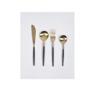 เครื่องใช้บนโต๊ะอาหารทำจากสแตนเลสกระจกสีทองทันสมัยเครื่องครัวและร้านอาหารใช้กันอย่างร้อน - Product Image 5