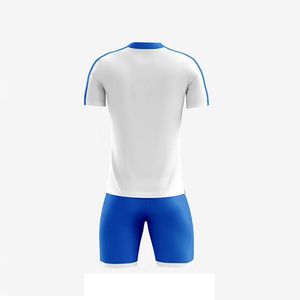 Maillot de sport avec impression personnalisée et logo pour équipe de football, uniforme de football à séchage rapide, ensemble de maillots de football bleus - Product Image 6