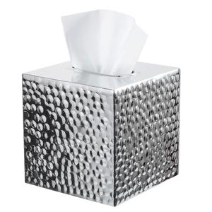 Boîte à mouchoirs Gingko en métal de qualité créative organisateur de table de forme carrée attrayante pour chambre salle de bain votre maison - Product Image 3