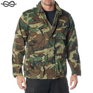 Veste de terrain légère vintage pour hommes, poches multiples, fermeture à glissière, bouton avant, tissu en coton durable, poignets réglables - Product Image 1