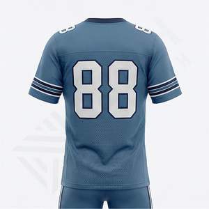 Camiseta de Fútbol Americano Sublimada de Poliéster de Talla Grande al por Mayor, Precio Competitivo, Jersey Atlético Personalizado con Cuello en V - Product Image 2