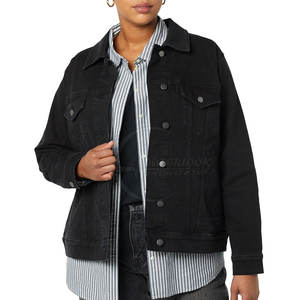 แจ็กเก็ตยีนส์แบบเปิดสำหรับผู้หญิงเสื้อแจ็กเก็ตยีนส์แบบเย็บเปิดสำหรับผู้หญิง - Product Image 2