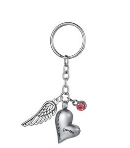 Grand-père Gravure Amour Coeur Urne Pendentif En Acier Inoxydable Crémation Bijoux Porte-clés Ash Memorial Souvenir Porte-clés Taille Personnalisée - Product Image 4