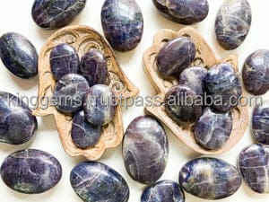 Pierre précieuse de méditation Reiki en iolite naturelle polie en gros pour la guérison de poche style Feng Shui - Product Image 5