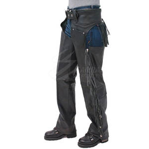 Service OEM Nouvelle arrivée Chaps en cuir pour hommes Chaps en cuir lavés personnalisés de qualité supérieure pour hommes en vente en ligne - Product Image 2