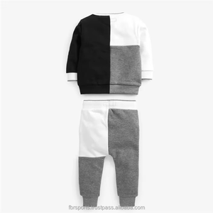 Nuevo Diseño de Ropa Infantil OEM, Ropa Deportiva Infantil Personalizada, Sudadera Casual con Bloques de Color, Conjunto Deportivo Infantil 2026 - Product Image 3