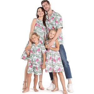 Conjunto de ropa a juego para escapadas familiares, ropa cómoda para viajar, diseñada para la diversión en vacaciones, paseos por la playa y relajación - Product Image 1