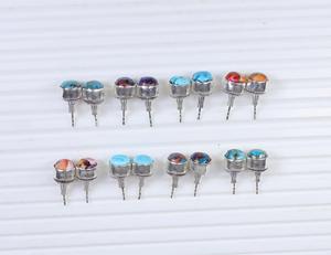 Fourniture directe de l'artiste fait à la main bohème argent Turquoise boucles d'oreilles paisible Oyster Design cadeau d'anniversaire pour les femmes - Product Image 3