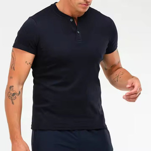 2025 nouveau Design haute qualité personnalisé t-shirt impression Logo 190gsm 100% coton blanc hommes T-shirts col en V t-shirts - Product Image 5