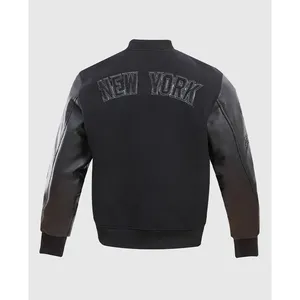 Veste de baseball noire New York en gros - Product Image 2