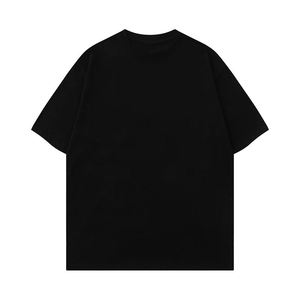 Confortable 100% coton hommes surdimensionné coupe ample T-shirt-respirant Anti-rides séchage rapide décontracté haute qualité bas prix - Product Image 2