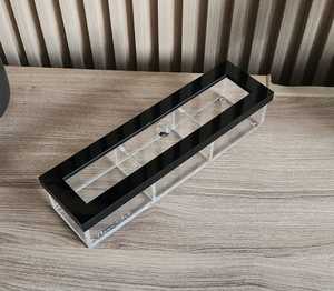 Caja de dulces de acrílico transparente hecha a mano de lujo con tapa de incrustación de concha exquisita regalo árabe para la celebración de la boda Ramadán Eid - Product Image 2