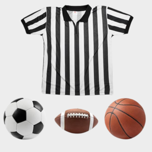 T-shirt d'arbitre de football pour officiels sportifs - Product Image 2