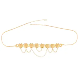 Ấn Độ thời trang Dubai mạ vàng giai điệu trang sức bán buôn cổ điển vành đai thắt lưng bụng chuỗi Bridal kamarbandh dangle tua Jeweller