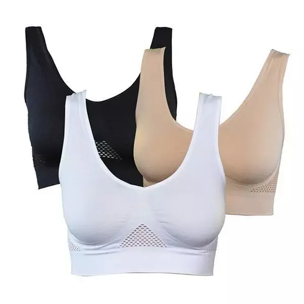 Perfekter Aire Cooling Mesh Nahtloser Sport-BH Nursing Wirefree Nahtloser Push-up-BH für Frauen