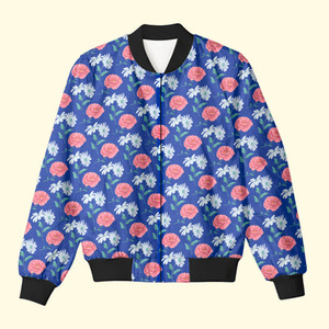 Chaqueta Bomber de Satén Sublimado, Ajustada, Resistente al Viento y Transpirable, para Hombre, Ropa Exterior de Poliéster, Venta al Por Mayor, Fabricante OEM Personalizado - Product Image 4