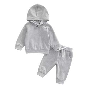 Tessuto Children's Two-Piece Tracksuit Set Pullover Hoodies Sweatshirts and Jogger Suit <b>Kids</b> Clothing - Product Image 6